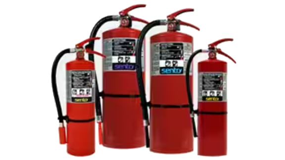 A set of hand portable fire extinguishers from Ansul